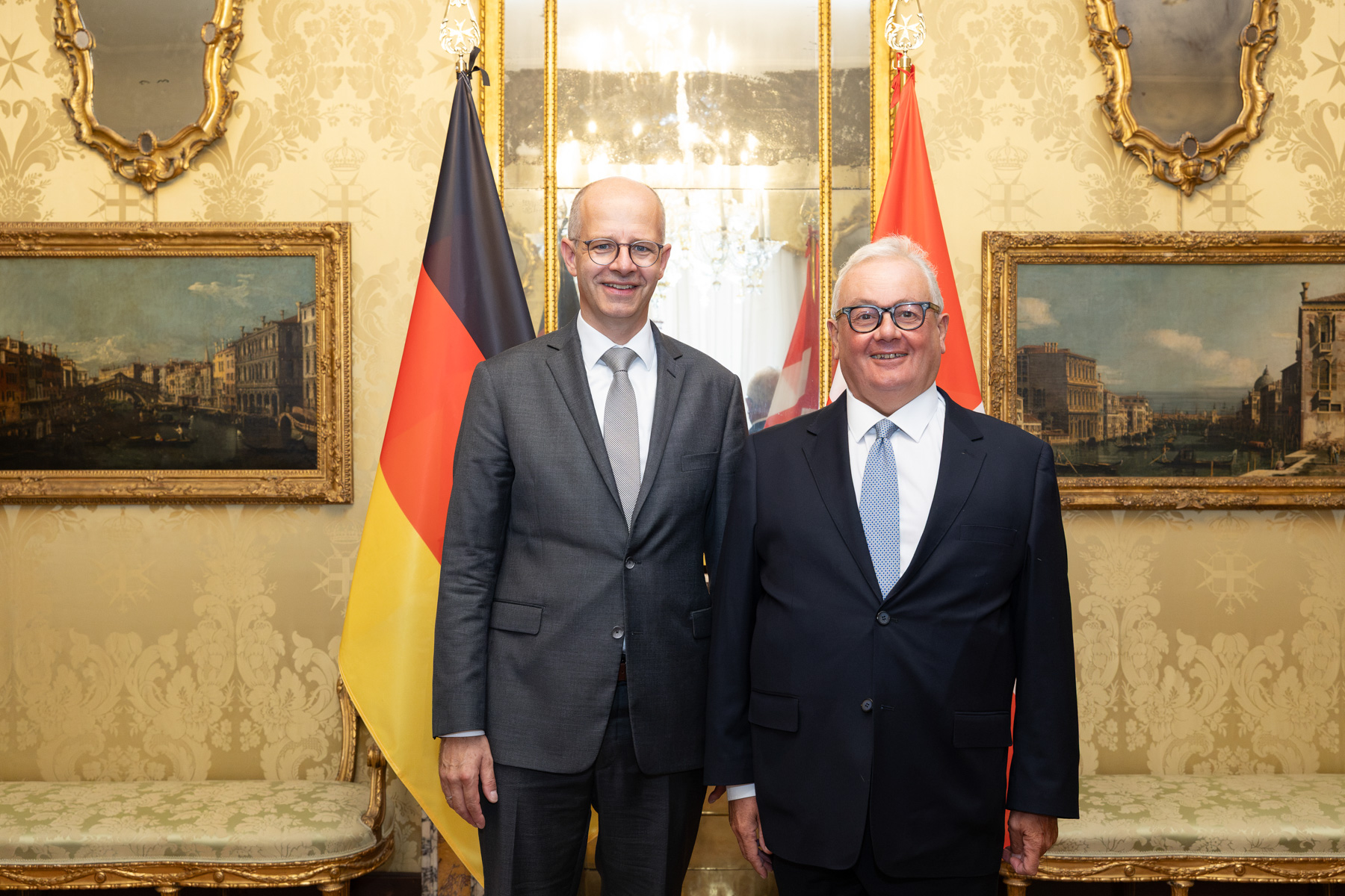 German Parliamentary State Secretary Michael Brand visits the Magistral Palace