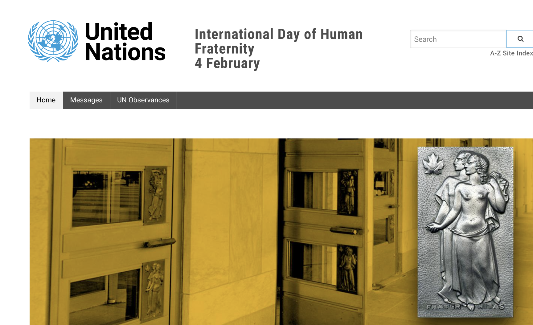 INTERNATIONAL DAY OF HUMAN FRATERNITY 2021