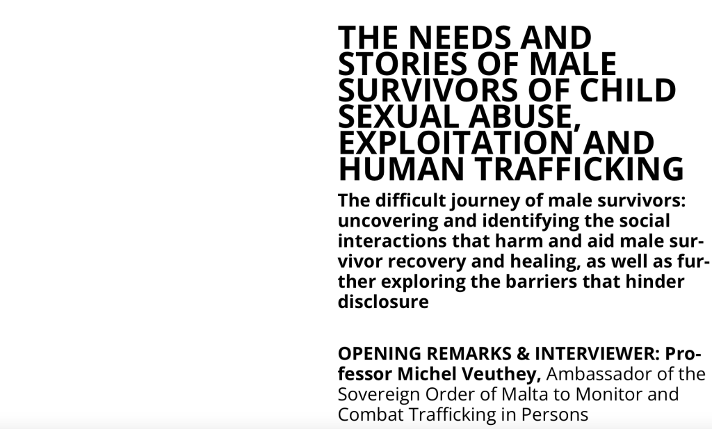 THE NEEDS AND STORIES OF MALE SURVIVORS OF CHILD SEXUAL ABUSE ...