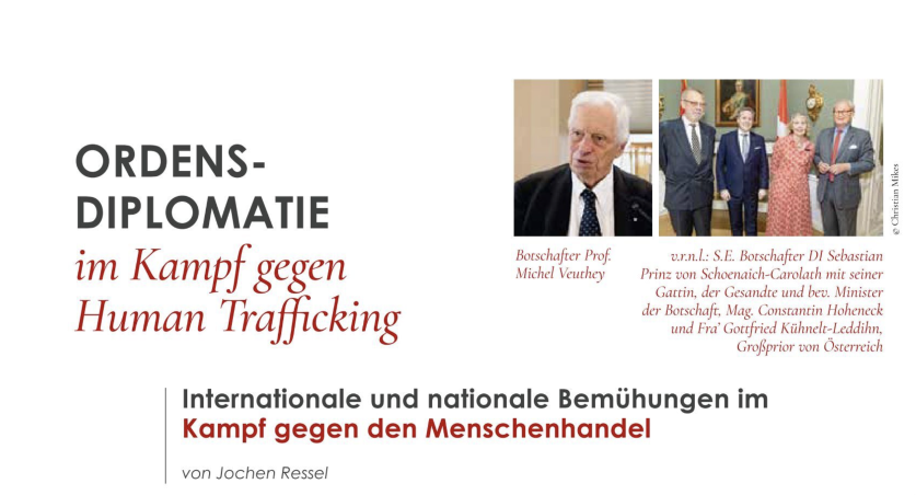 Die Malteser Magazin Sept. 2024 – Les efforts diplomatiques de l’Ordre de Malte dans la lutte contre la traite des êtres humains