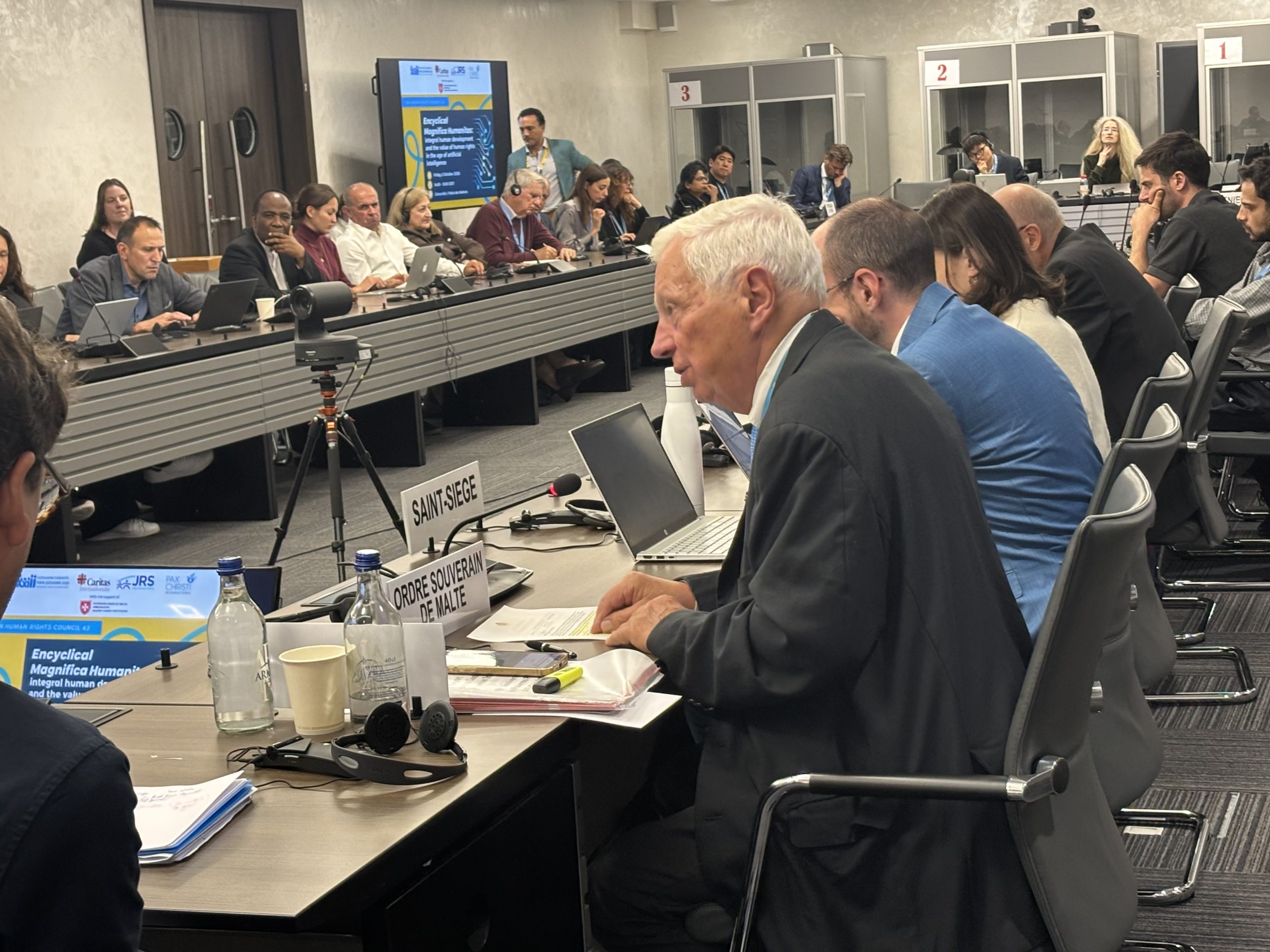 Participation in Magnifica Humanitas side-event HRC63